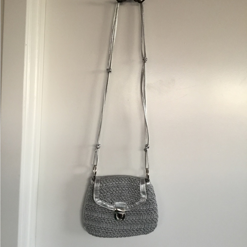 The Sak Original Grey & Silver Crotchet Bag $35 - Picture 1 of 6